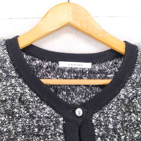 カデュネ CADUNE 配色ニットカーデ レディース JPN:38